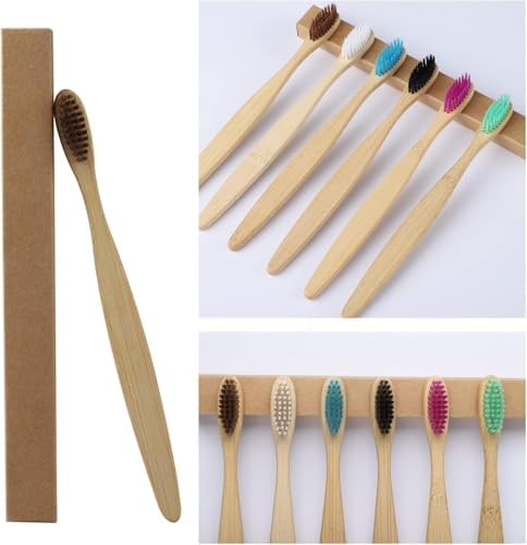 41ZNrwu0p0L._AC_.jpg Brosses à dents bambou — Lot de 10