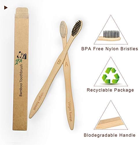 41bLXaCyNHL._AC_.jpg Brosses à dents bambou charbon — Lot de 10
