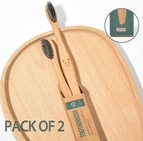 41v6IK5eKGL._AC_.jpg Brosses à dents charbon bambou — Lot de 12