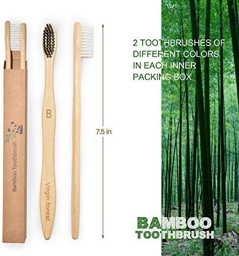 51OqFoT8a3L._AC_.jpg Brosses à dents bambou charbon — Lot de 10