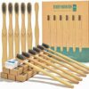 51jDvzy0vL._AC_.jpg Brosses à dents charbon bambou — Lot de 12